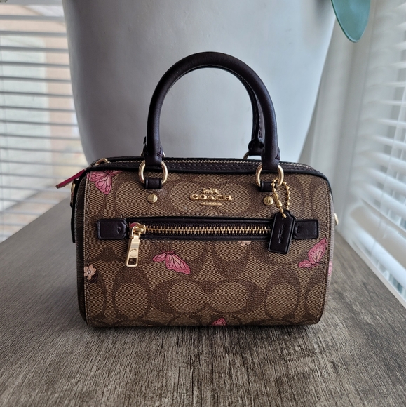 Coach Handbags - Coach Micro Rowan Crossbody With Butterfly Print